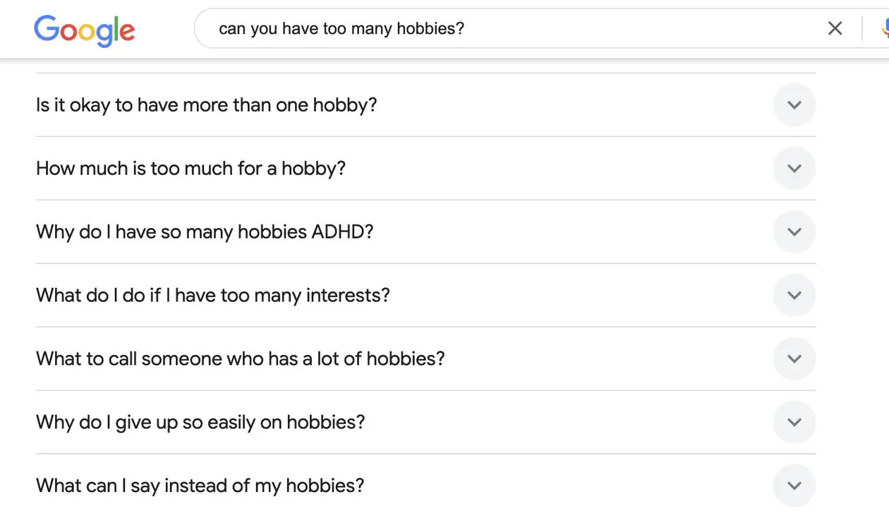 On Hobbies